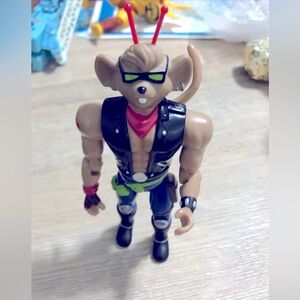 1993 Biker Mice From Mars Throttle Action Figure Loose 5.5 Inch Galoob Vintage